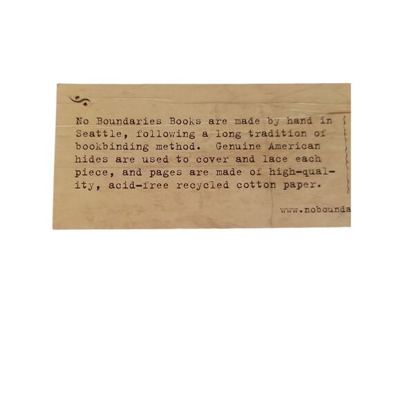 No Boundaries Leather-bound Premium Handmade Journal Art Book - Picture 4 of 8